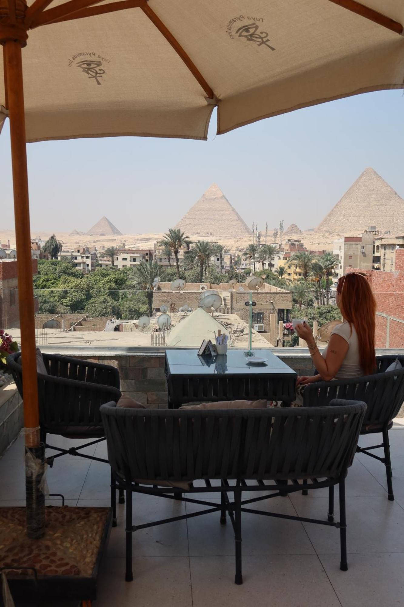 Tuya Pyramids Inn Kafret el-Gabal Exterior foto